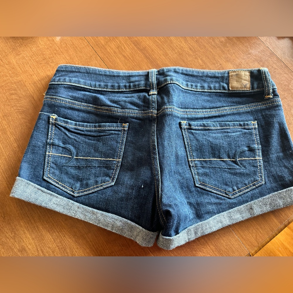American eagle size 8 stretch jean shorts